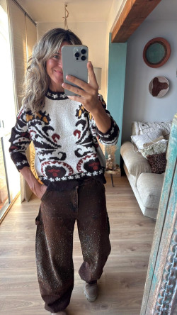 DAMASCO jersey marrón