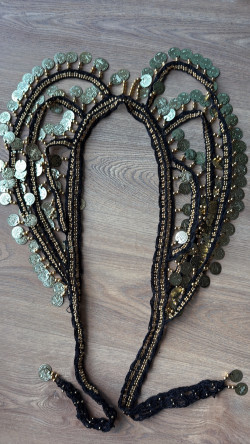 Cinturón monedas negro