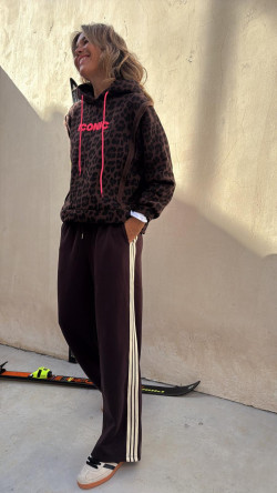 FITNES pantalón chocolate