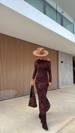 BRISA vestido marrón