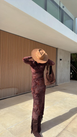 BRISA vestido marrón