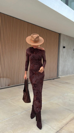 BRISA vestido marrón