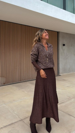 EVA jersey matizado camel