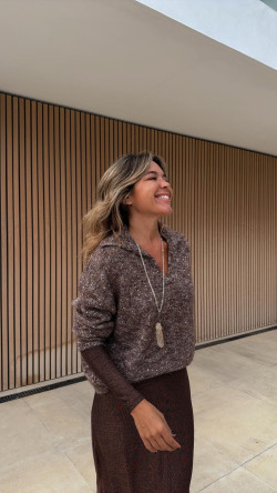 EVA jersey matizado camel