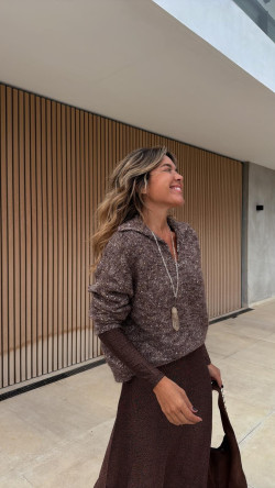 EVA jersey matizado camel