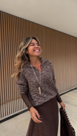 EVA jersey matizado camel