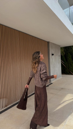 EVA jersey matizado camel