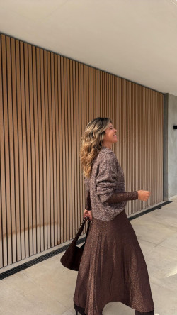 EVA jersey matizado camel