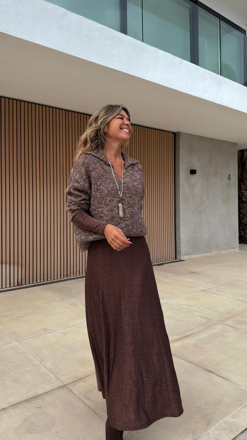 EVA jersey matizado camel