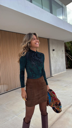 JESSE minifalda marrón