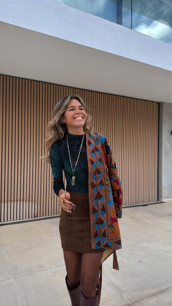 JESSE minifalda marrón