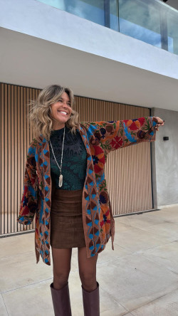 JESSE minifalda marrón