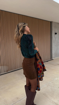 JESSE minifalda marrón