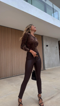 BERENA pantalón, chocolate