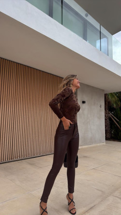 BERENA pantalón, chocolate