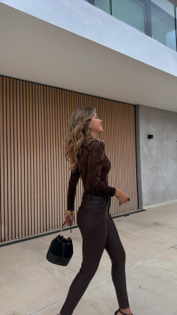 BERENA pantalón, chocolate