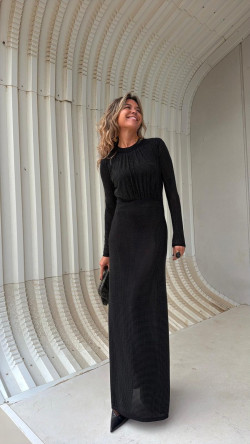 SORELLA negro, vestido largo