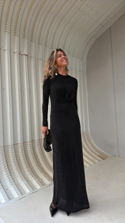 SORELLA negro, vestido largo