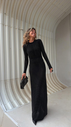 SORELLA negro, vestido largo