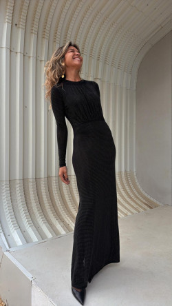 SORELLA negro, vestido largo