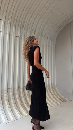 DIANA vestido largo negro