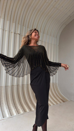 AMAZONA cuello negro oro