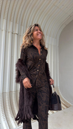 TIGRIS camisa marrón