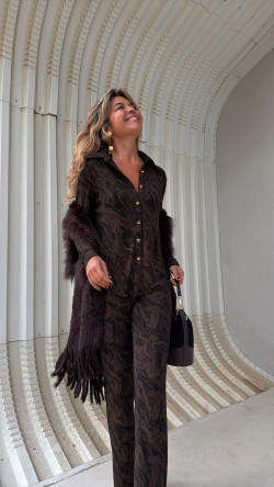 TIGRIS camisa marrón