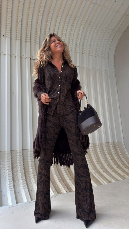 BOND matizado camel/marrón