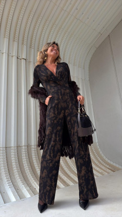 BONAPARTE mono marrón lurex.