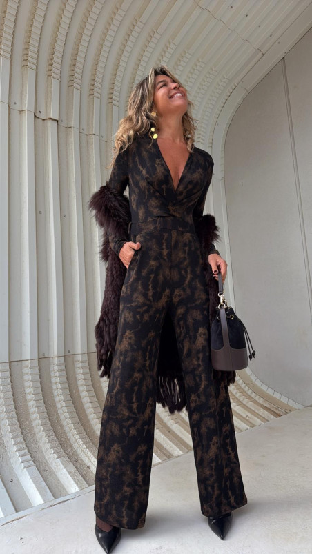 BONAPARTE mono marrón lurex.