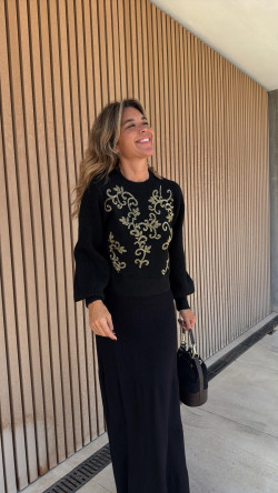 DAYS, jersey  negro-dorado DRESS CODE