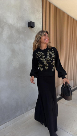 DAYS, jersey  negro-dorado DRESS CODE