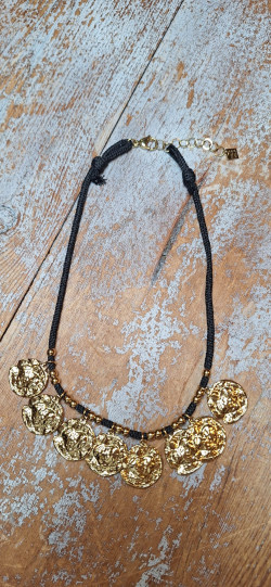 MID negro, collar acero