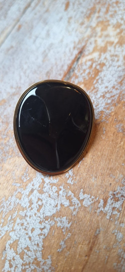 RIN anillo acero dorado