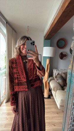 LILLY chaqueta, marrón