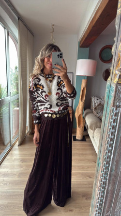 DAMASCO jersey marrón