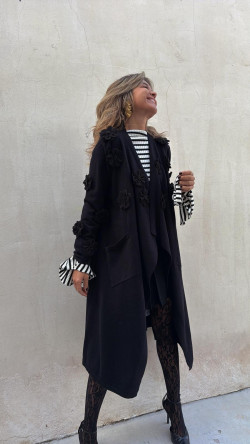 BERTINA chaqueta negra