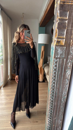 KARY negro, vestido largo