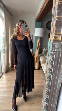 KARY negro, vestido largo