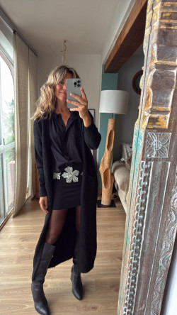 CORUÑA rebeca negra