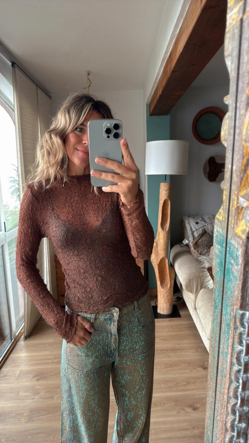 CHER camiseta marrón