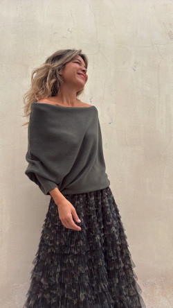 MARTA kaki, jersey asimétrico