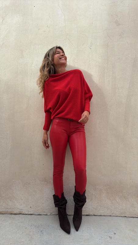 BERENA pantalón, rojo