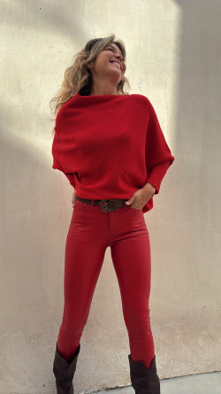 MARTA rojo, jersey asimétrico