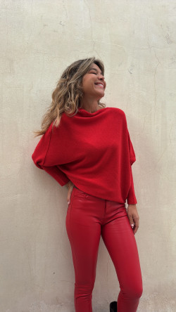 MARTA rojo, jersey asimétrico