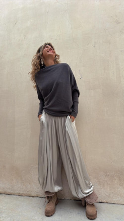 MARTA jersey gris piedra