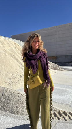 QUECO aceituna, bolso piel