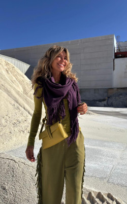 QUECO aceituna, bolso piel