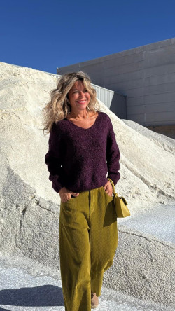 OLIVA  pantalón pana